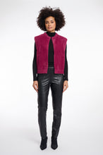 Load image into Gallery viewer, Rino &amp; Pelle Elona fluffy knit gilet Sugar Plum
