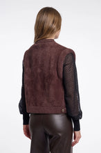 Load image into Gallery viewer, Rino &amp; Pelle Elona knit short waistcoat Coffee Roast
