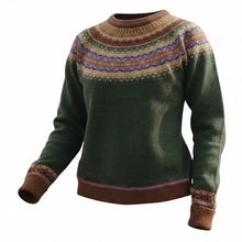 Load image into Gallery viewer, Eribe Alpine merino short sweater Thistle
