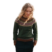 Load image into Gallery viewer, Eribe Alpine merino short sweater Thistle
