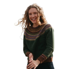 Load image into Gallery viewer, Eribe Alpine merino short sweater Thistle
