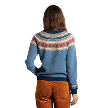 Load image into Gallery viewer, Eribe Alpine merino short sweater Blue morning
