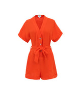 Load image into Gallery viewer, FRNCH Lika playsuit Orange
