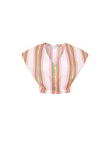 Load image into Gallery viewer, FRNCH Adelie striped blouse Neon White
