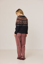Load image into Gallery viewer, Indi &amp; cold Aztec cosy knit sweater Marino Multi
