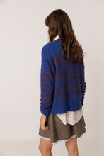 Load image into Gallery viewer, Indi &amp; Cold Jacquard stripe knit Azul Klein
