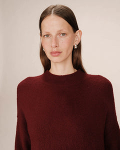Grace & Mila Salty oversized sweater Bordeaux