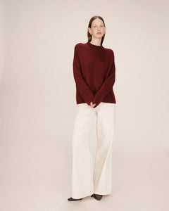 Grace & Mila Salty oversized sweater Bordeaux