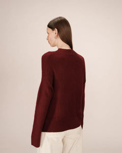 Grace & Mila Salty oversized sweater Bordeaux