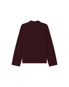 Grace & Mila Salty oversized sweater Bordeaux