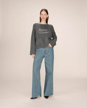 Load image into Gallery viewer, Grace &amp; Mila Saints slogan knit Anthracite
