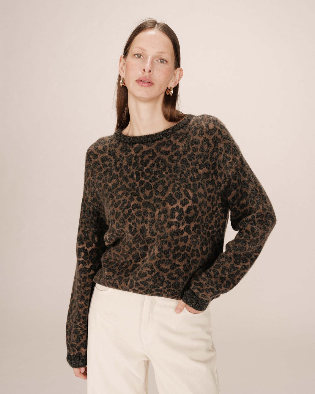 Grace & Mila Santigold printed sweater Leopard