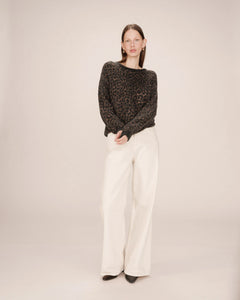 Grace & Mila Santigold printed sweater Leopard
