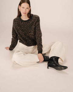 Grace & Mila Santigold printed sweater Leopard