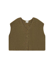 Load image into Gallery viewer, Grace &amp; Mila Savant loose fit knit waistcoat Olive
