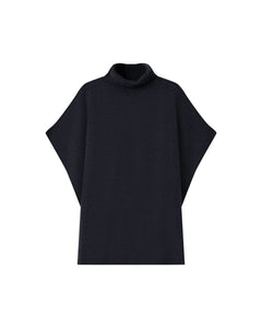 Grace & Mila Saison knit poncho Marine