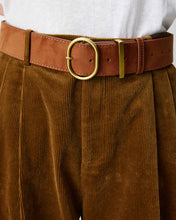 Load image into Gallery viewer, Grace &amp; Mila Abriel wide leg corduroy trouser Coffee
