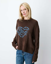 Load image into Gallery viewer, Grace &amp; Mila Aubin embroidered jumper Chocolate
