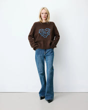 Load image into Gallery viewer, Grace &amp; Mila Aubin embroidered jumper Chocolate
