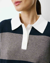 Load image into Gallery viewer, Grace &amp; Mila Astre knit polo shirt Marine
