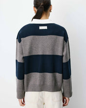 Load image into Gallery viewer, Grace &amp; Mila Astre knit polo shirt Marine
