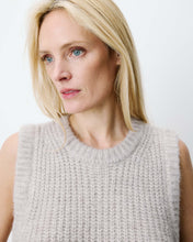 Load image into Gallery viewer, Grace &amp; Mila Argan side tie knit tank Greige - CW CW 
