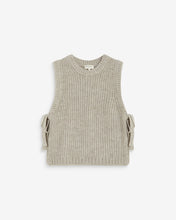 Load image into Gallery viewer, Grace &amp; Mila Argan side tie knit tank Greige - CW CW 
