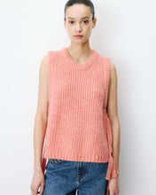 Load image into Gallery viewer, Grace &amp; Mila Argan side tie knit tank Winter Peach
