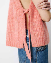 Load image into Gallery viewer, Grace &amp; Mila Argan side tie knit tank Winter Peach
