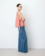 Load image into Gallery viewer, Grace &amp; Mila Argan side tie knit tank Winter Peach
