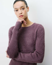 Load image into Gallery viewer, Grace &amp; Mila Auryn fitted fluffy rib sweater Aubergine
