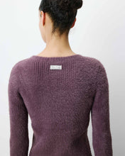 Load image into Gallery viewer, Grace &amp; Mila Auryn fitted fluffy rib sweater Aubergine
