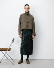 Load image into Gallery viewer, Grace &amp; Mila Arthur hondstooth tweed jacket Coffee
