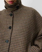 Load image into Gallery viewer, Grace &amp; Mila Arthur hondstooth tweed jacket Coffee
