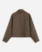 Load image into Gallery viewer, Grace &amp; Mila Arthur hondstooth tweed jacket Coffee
