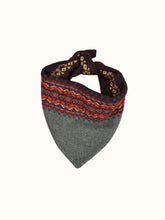 Load image into Gallery viewer, Eribe Fairisle  merino wool neckerchief Braemer Oakley
