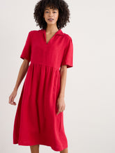 Load image into Gallery viewer, Seasalt Fen Violet linen dress Scarlet
