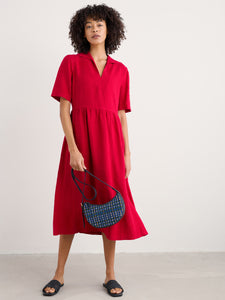 Seasalt Fen Violet linen dress Scarlet