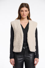 Load image into Gallery viewer, Rino &amp; Pelle Frencie cropped teddy waistcoat Birch
