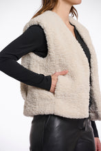 Load image into Gallery viewer, Rino &amp; Pelle Frencie cropped teddy waistcoat Birch
