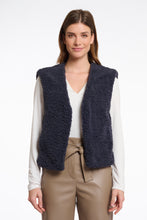 Load image into Gallery viewer, Rino &amp; Pelle Frencie cropped teddy waistcoat Night Grey
