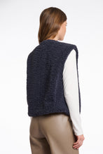 Load image into Gallery viewer, Rino &amp; Pelle Frencie cropped teddy waistcoat Night Grey
