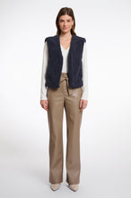Load image into Gallery viewer, Rino &amp; Pelle Frencie cropped teddy waistcoat Night Grey
