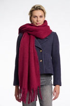 Load image into Gallery viewer, Rino &amp; Pelle Gella fringed end scarf Sugar Plum
