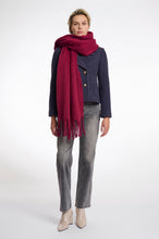 Load image into Gallery viewer, Rino &amp; Pelle Gella fringed end scarf Sugar Plum
