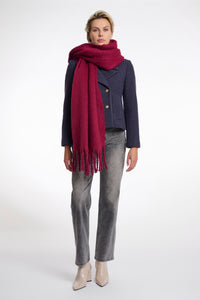 Rino & Pelle Gella fringed end scarf Sugar Plum