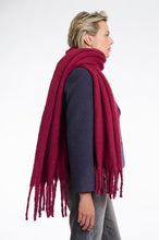 Load image into Gallery viewer, Rino &amp; Pelle Gella fringed end scarf Sugar Plum
