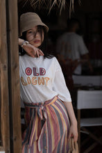 Load image into Gallery viewer, Orfeo Anycia long multi stitch hem skirt Orange stripes - CW CW 
