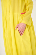 Load image into Gallery viewer, Chico Soleil Zazie pintuck detail cotton dress Bright Yellow - CW CW 
