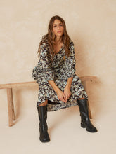 Load image into Gallery viewer, Indi &amp; Cold Romantic floral empire dress Black
